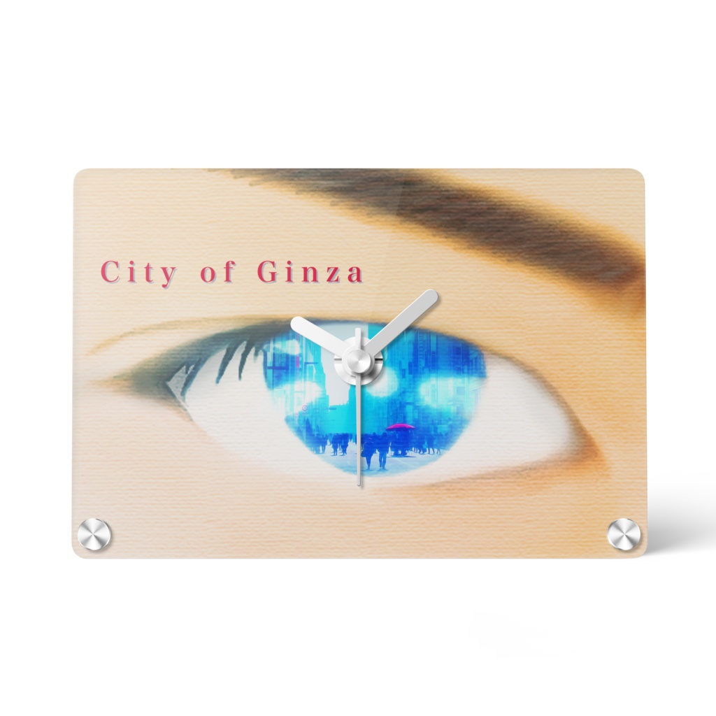 City of Ginza アクリル時計