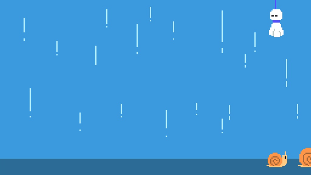 【配信素材】ローディング画面 梅雨ver 30s【ドット絵】