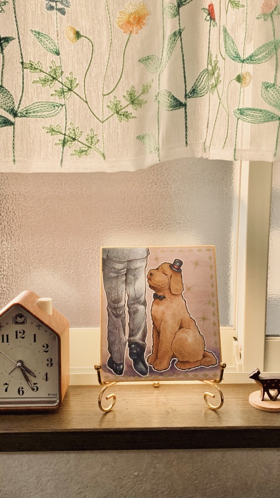 【色紙原画】足元のおめかしマッカチン✨️