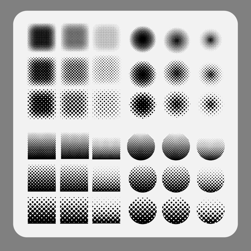【無料】ハーフトーン【装飾素材】