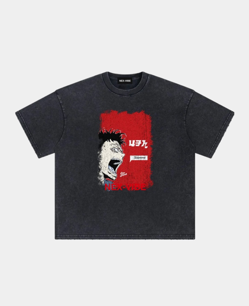 レトロ柄Tシャツ