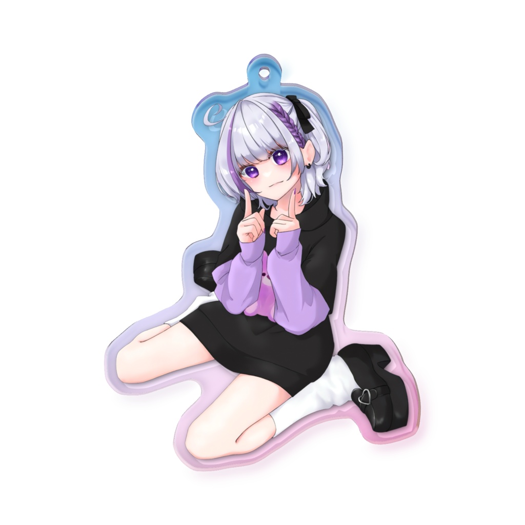 オーロラアクリルキーホルダー
