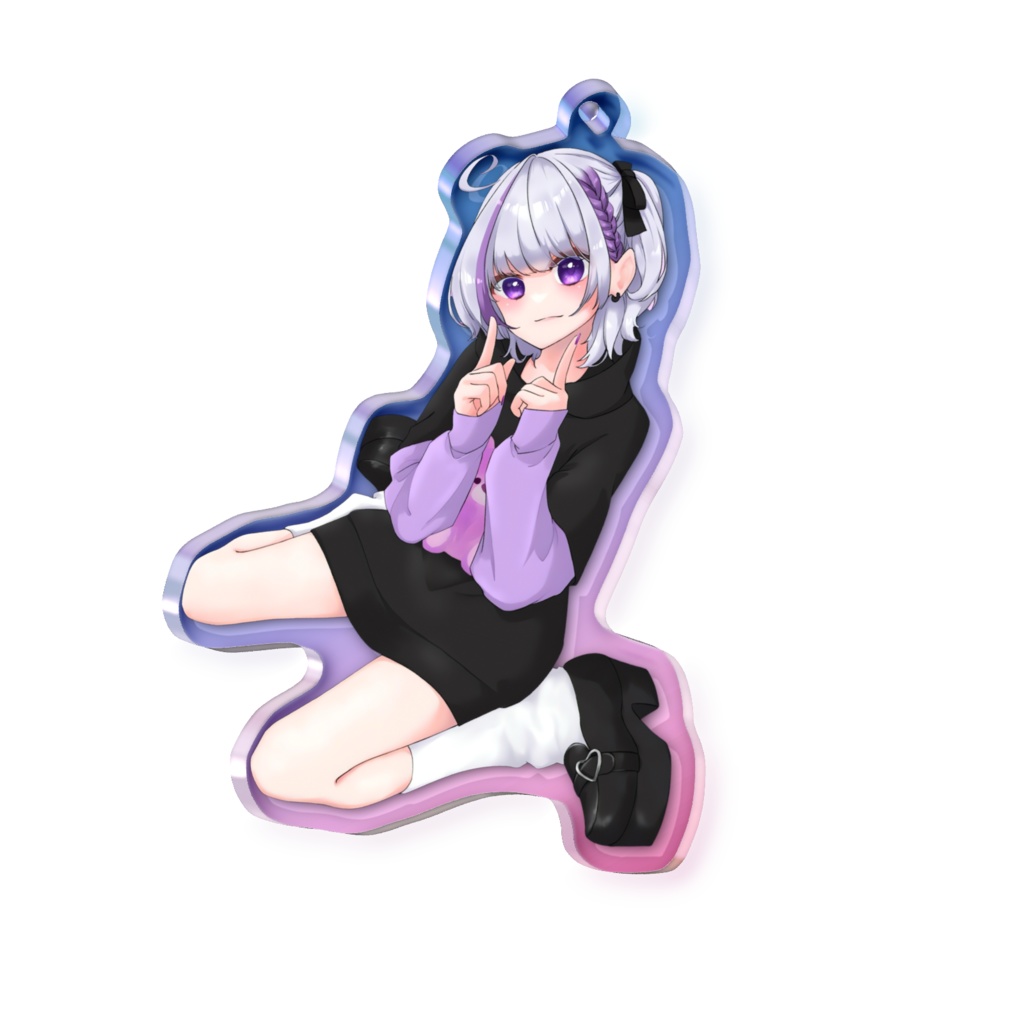 オーロラアクリルキーホルダー