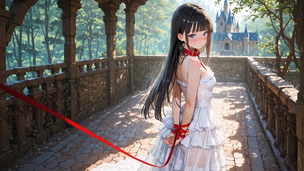 ちさきさんモデル　海外でのウェディングドレスの撮影　64枚セット