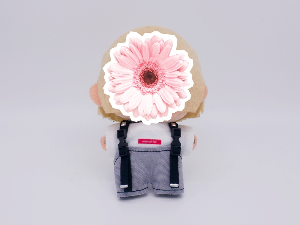 【10cmぬいサイズ】バックル肩ひものサロペットセット