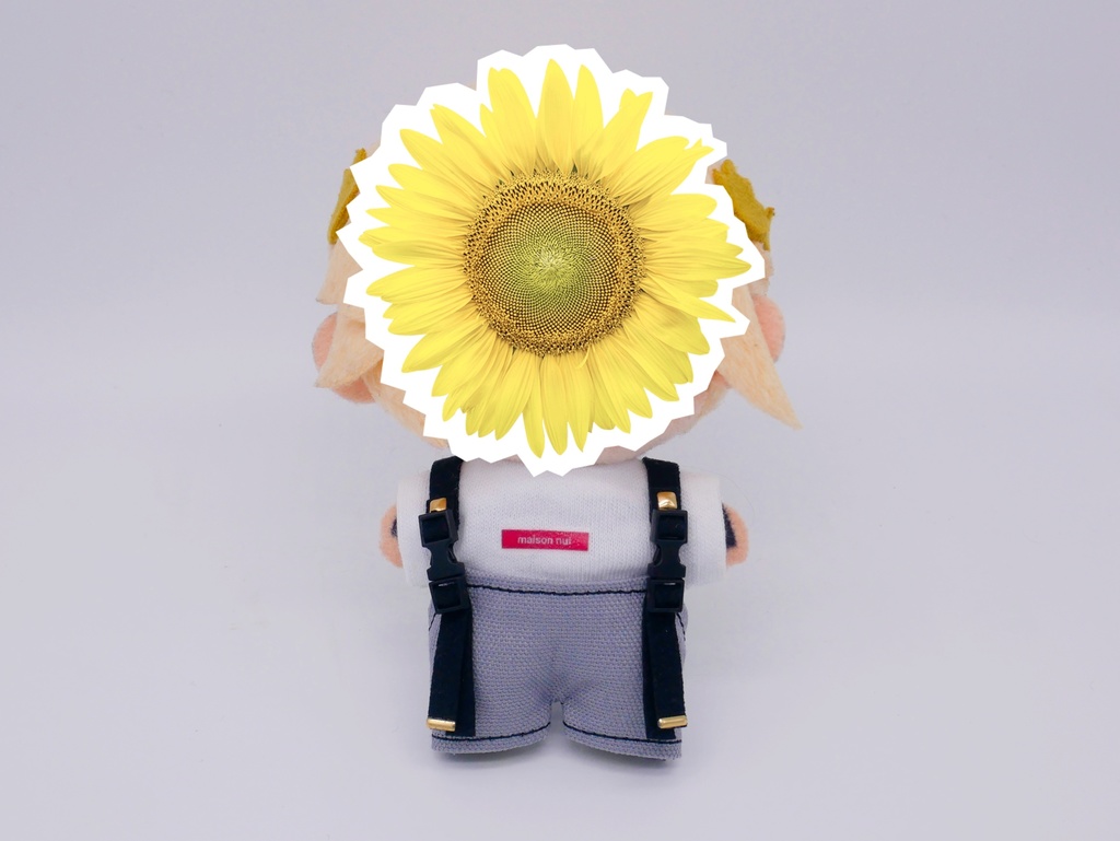 【10cmぬいサイズ】バックル肩ひものサロペットセット