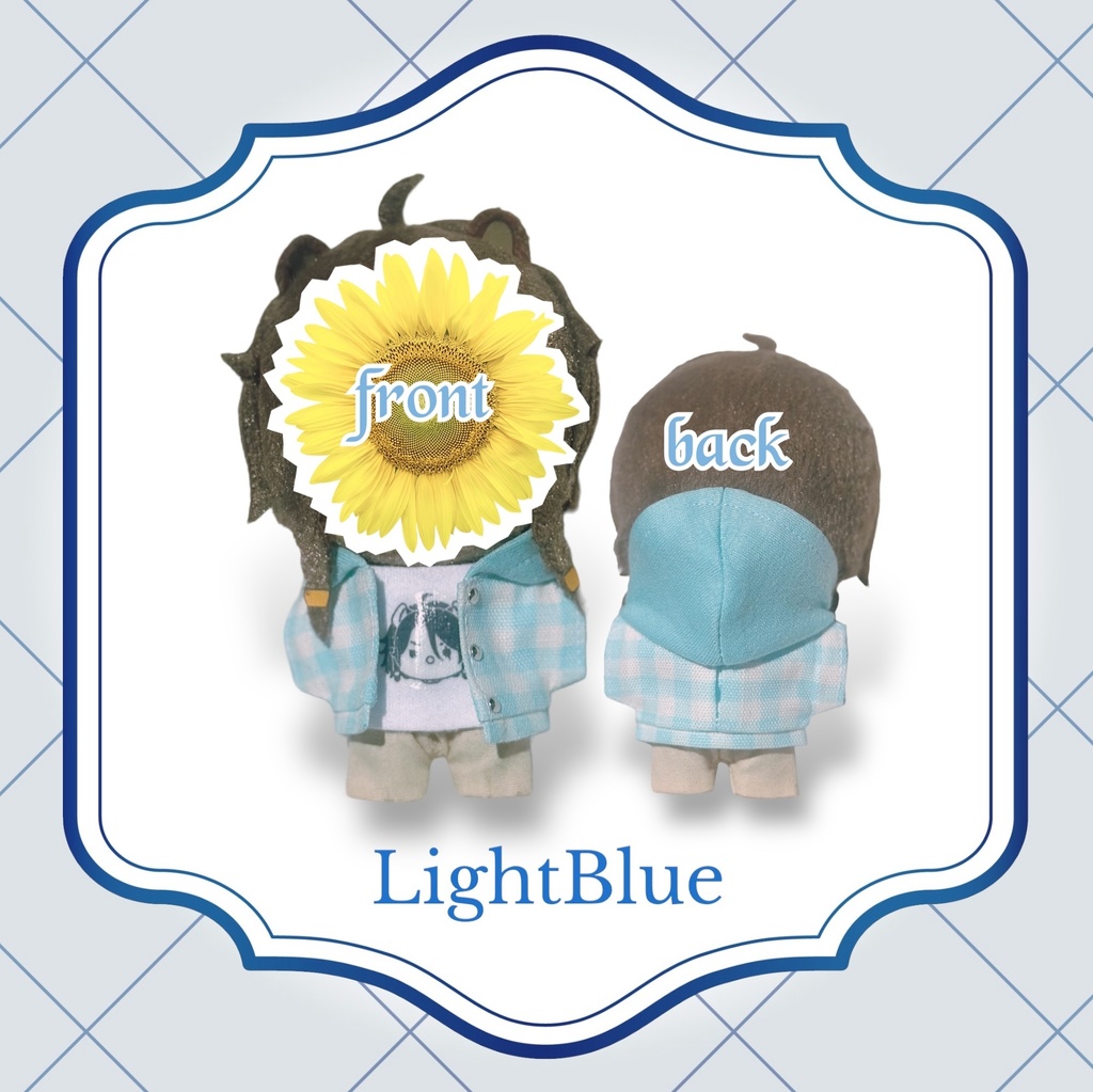 パステルカラーのフード付きジャケット