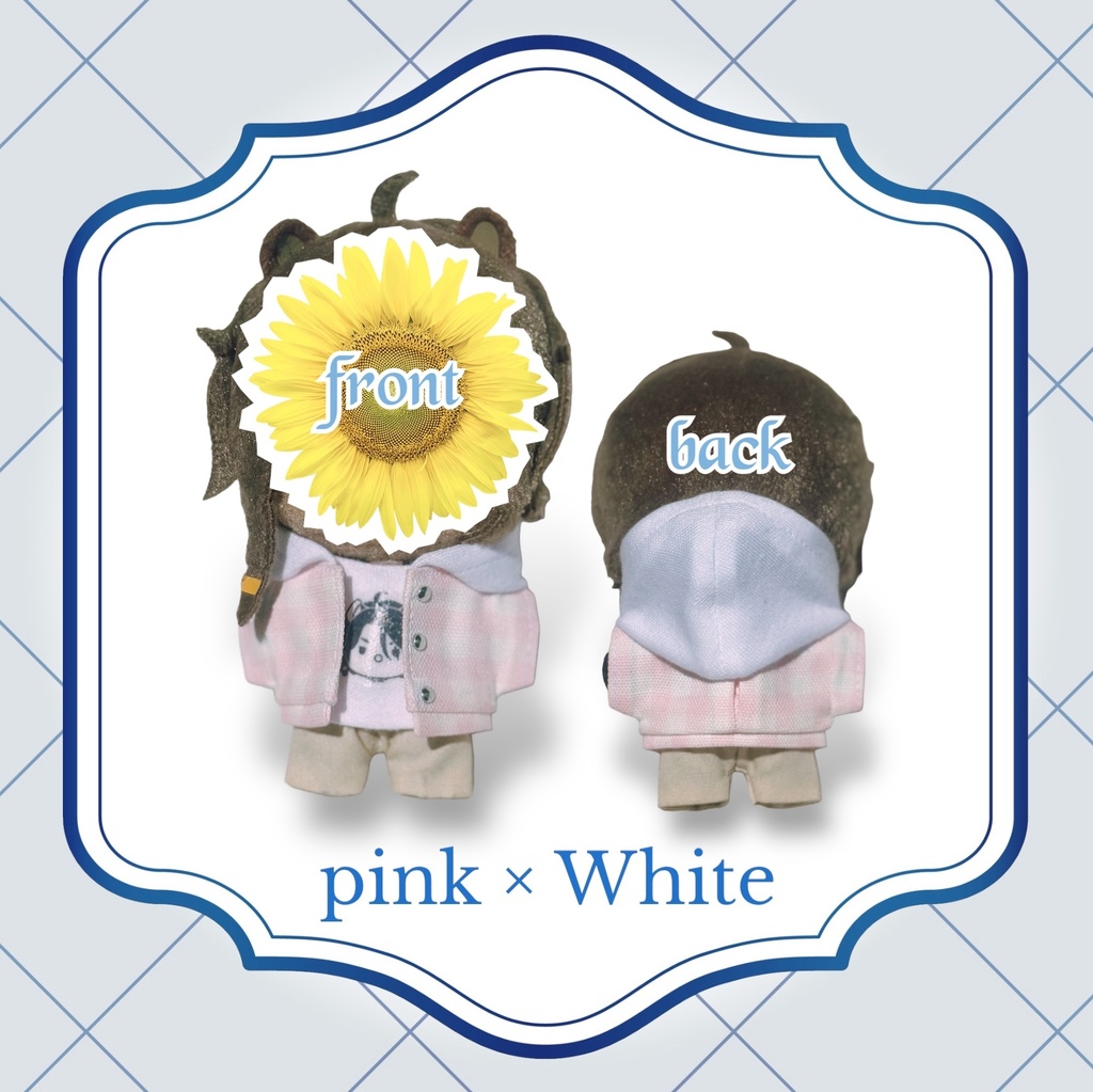 パステルカラーのフード付きジャケット