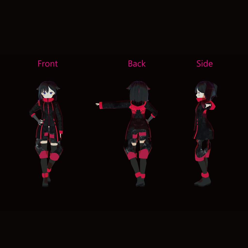 【サポート終了】エモ.Another with Avenger Bundle ver.1.01【VRアバター3Dモデル】