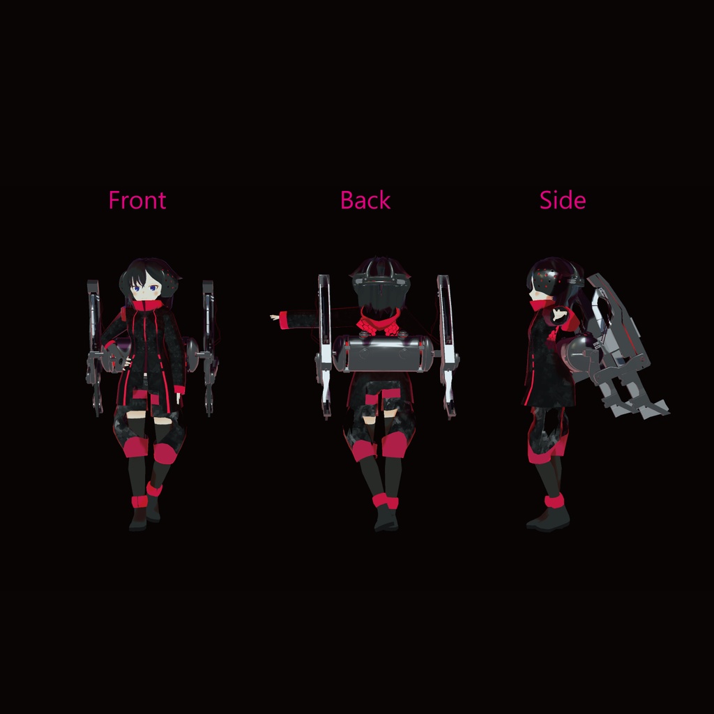 【サポート終了】エモ.Another with Avenger Bundle ver.1.01【VRアバター3Dモデル】