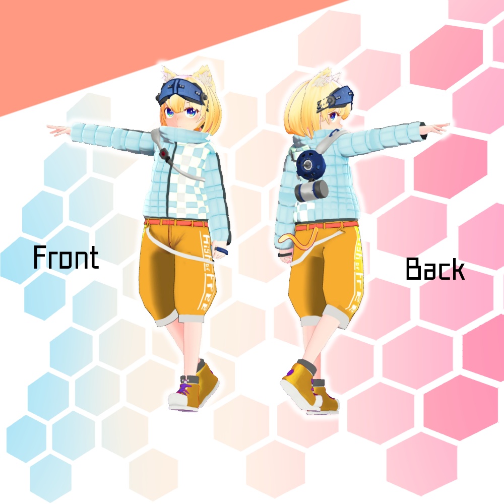 【サポート終了】ヒツキ v1.03【VRアバター3Dモデル】