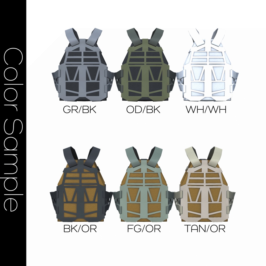 AL-LW Platecarrier【VRアバター向け】