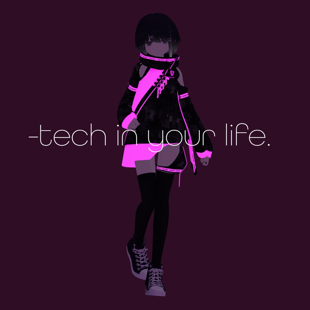 【PB未対応】ung-tech v1.1【アングラの子向け着せ替えモデル】