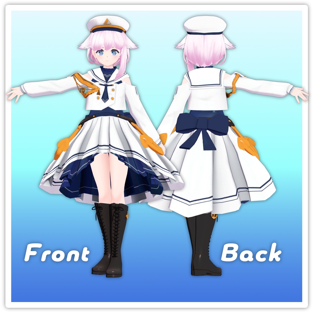 【7アバター対応】MarineDress-Sailor-