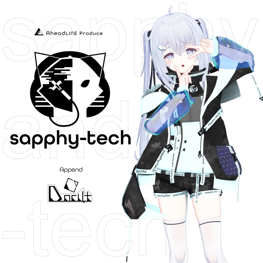 【17アバター対応】sapphy-tech v1.04