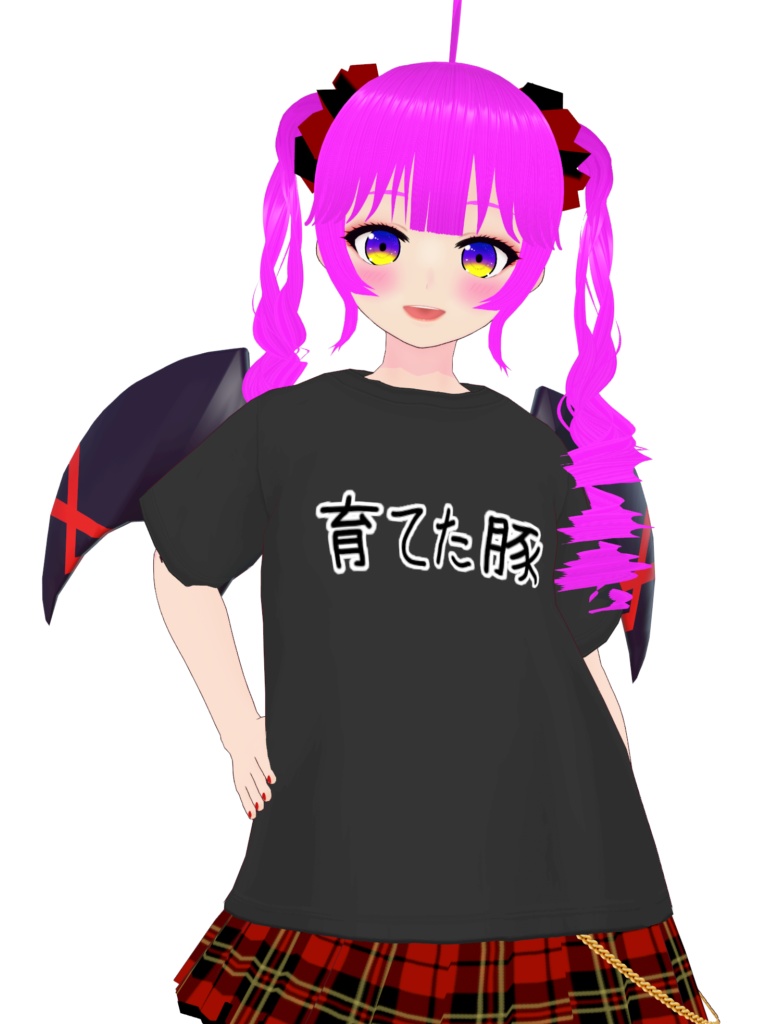 育てた豚Tシャツ素材