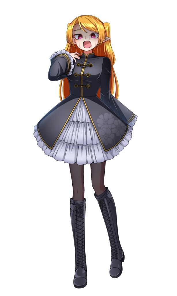 【フリー立ち絵】チャイナ風ロリータ吸血鬼