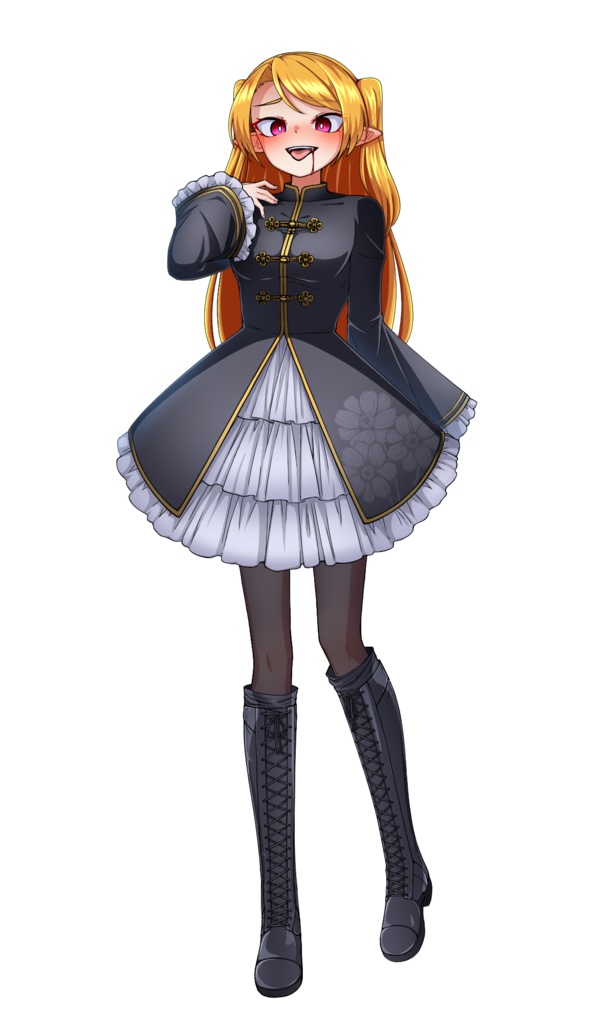 【フリー立ち絵】チャイナ風ロリータ吸血鬼