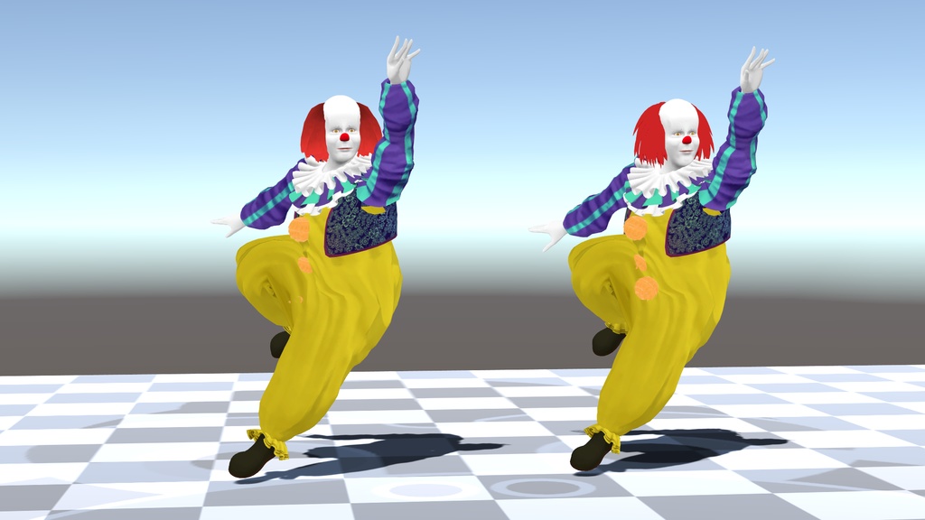 【FBX / VRM】ペニーワイズ 3Dモデル