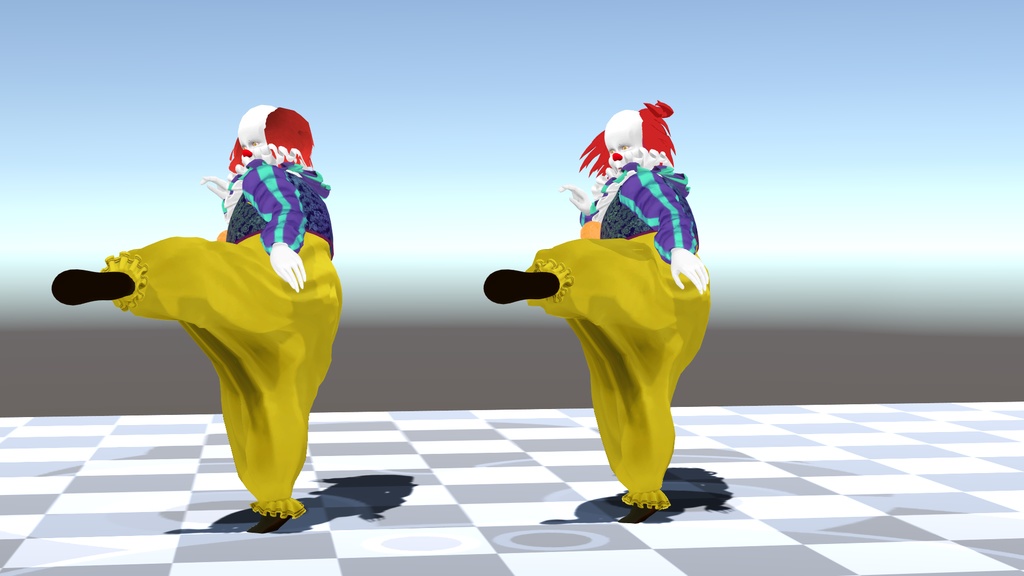 【FBX / VRM】ペニーワイズ 3Dモデル