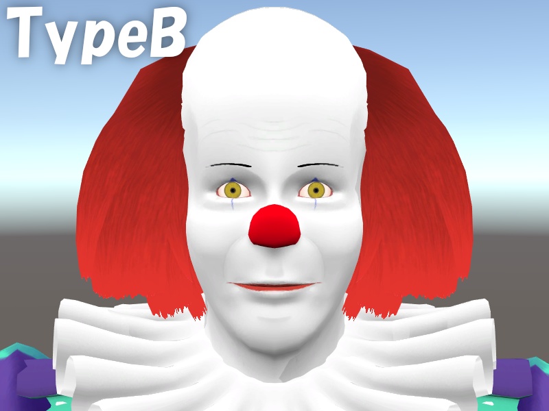 【FBX / VRM】ペニーワイズ 3Dモデル