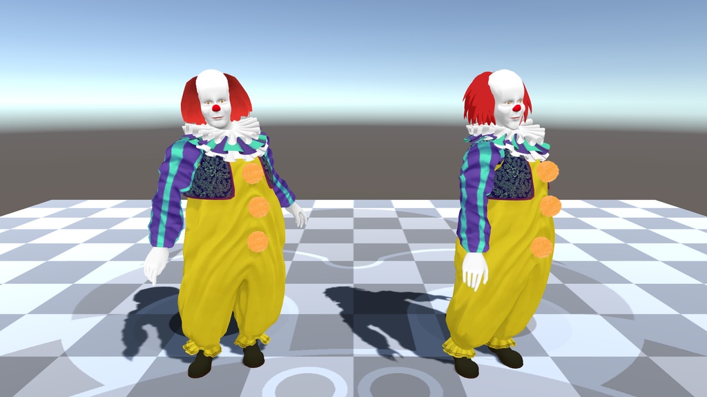 【FBX / VRM】ペニーワイズ 3Dモデル
