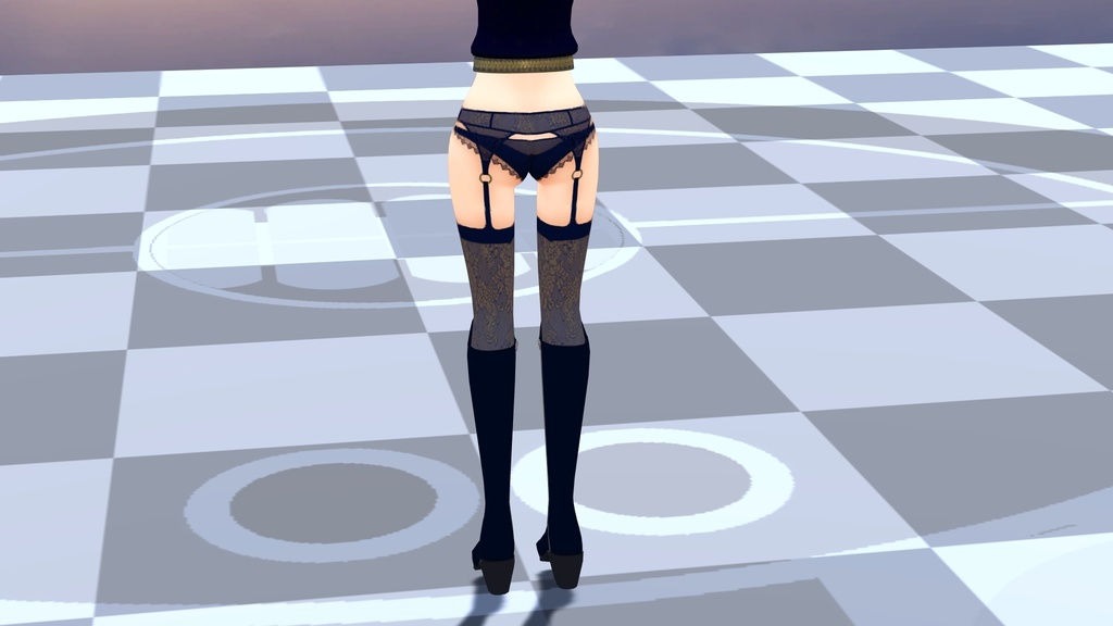 【FBX】女性修道服【着せ替え用モデルデータ】