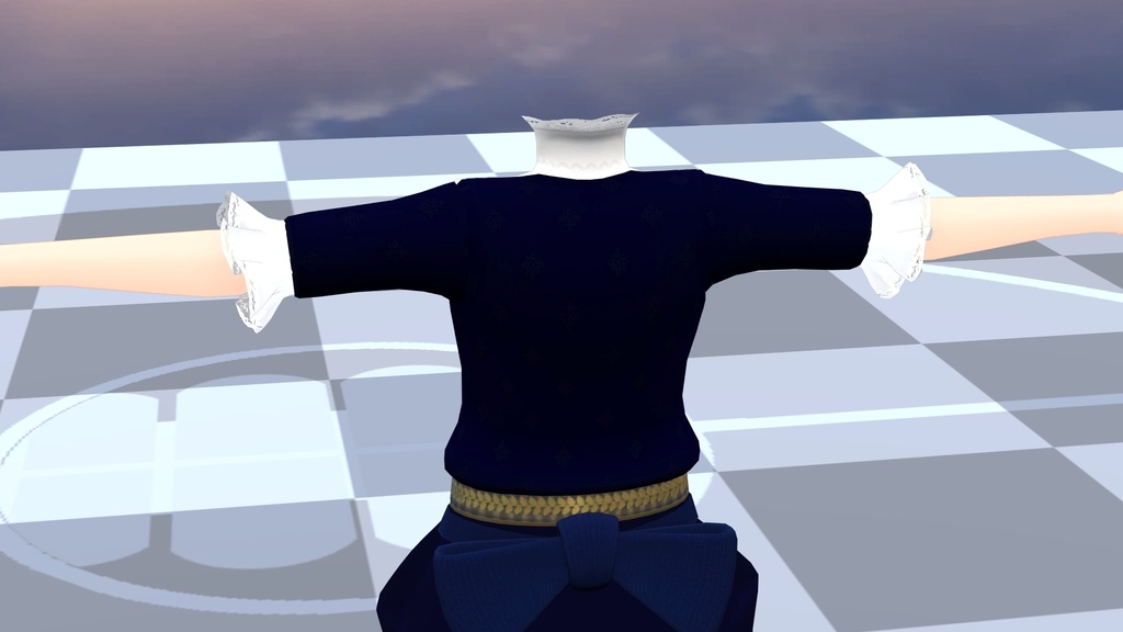 【FBX】女性修道服【着せ替え用モデルデータ】