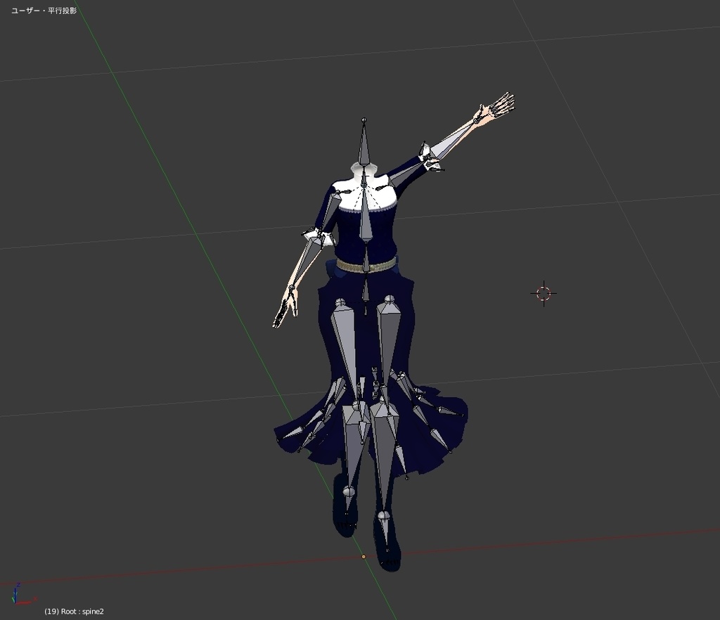 【FBX】女性修道服【着せ替え用モデルデータ】