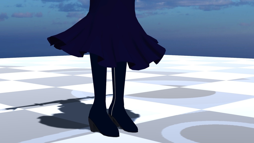 【FBX】女性修道服【着せ替え用モデルデータ】