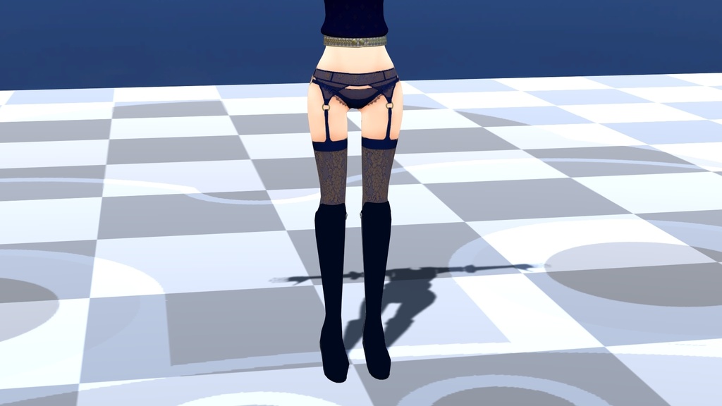 【FBX】女性修道服【着せ替え用モデルデータ】