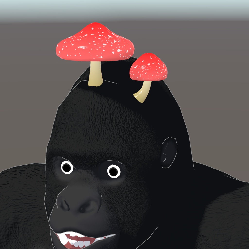 【3Dモデル】もりもりキノコ【FBX】