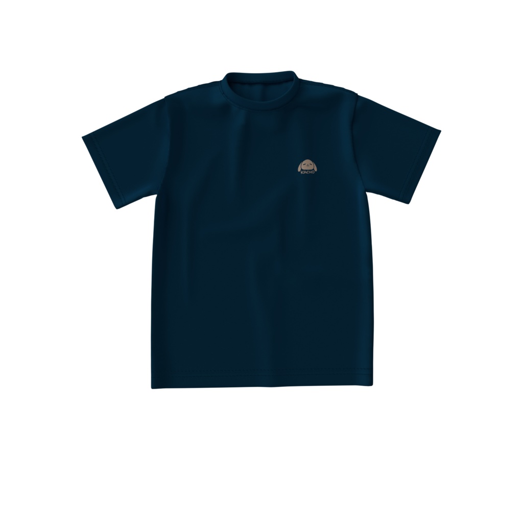 かちょー ワンポイントビッグシルエットTシャツ(紺)