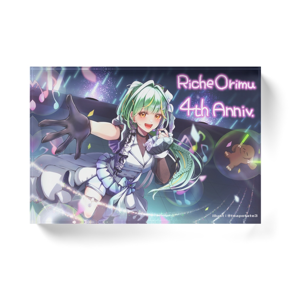 4周年記念アクリルブロック