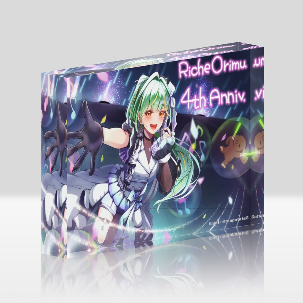 4周年記念アクリルブロック