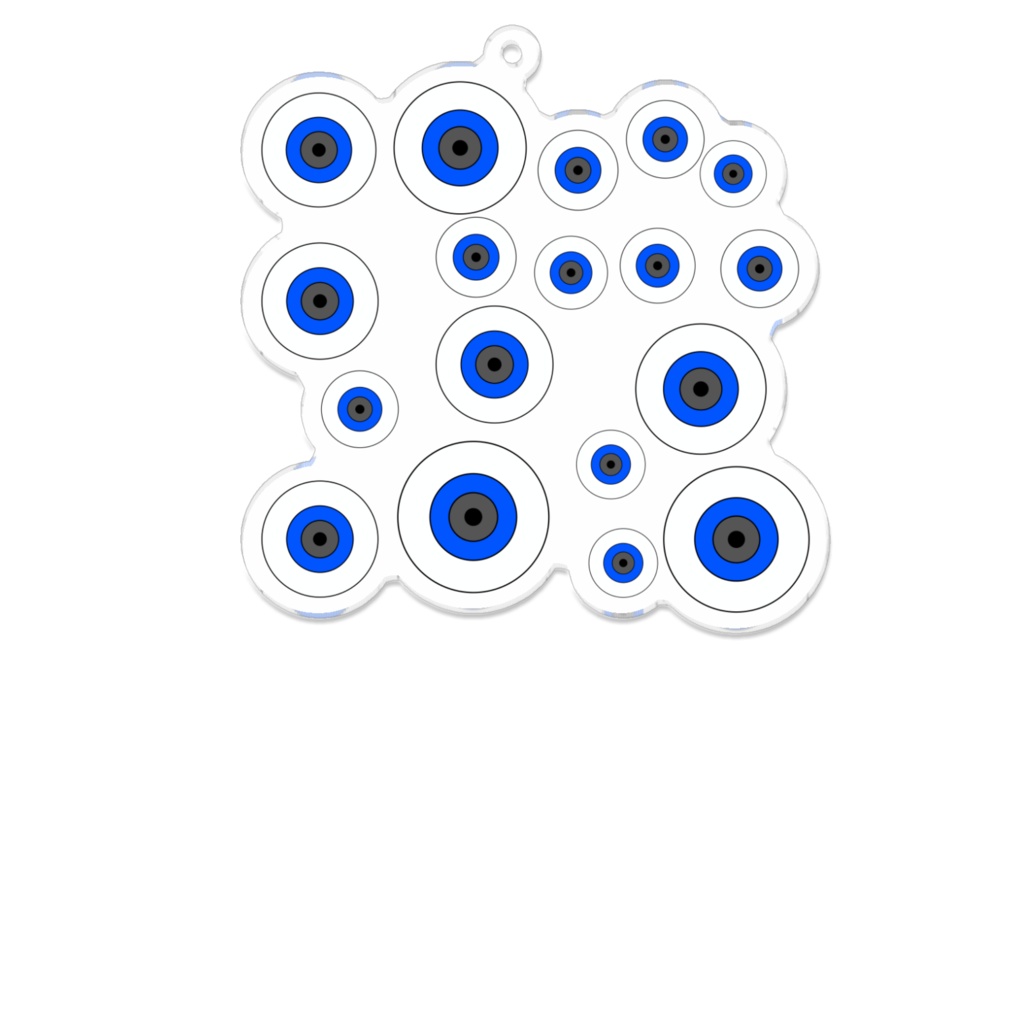 たくさんの目玉 アクリルキーホルダー