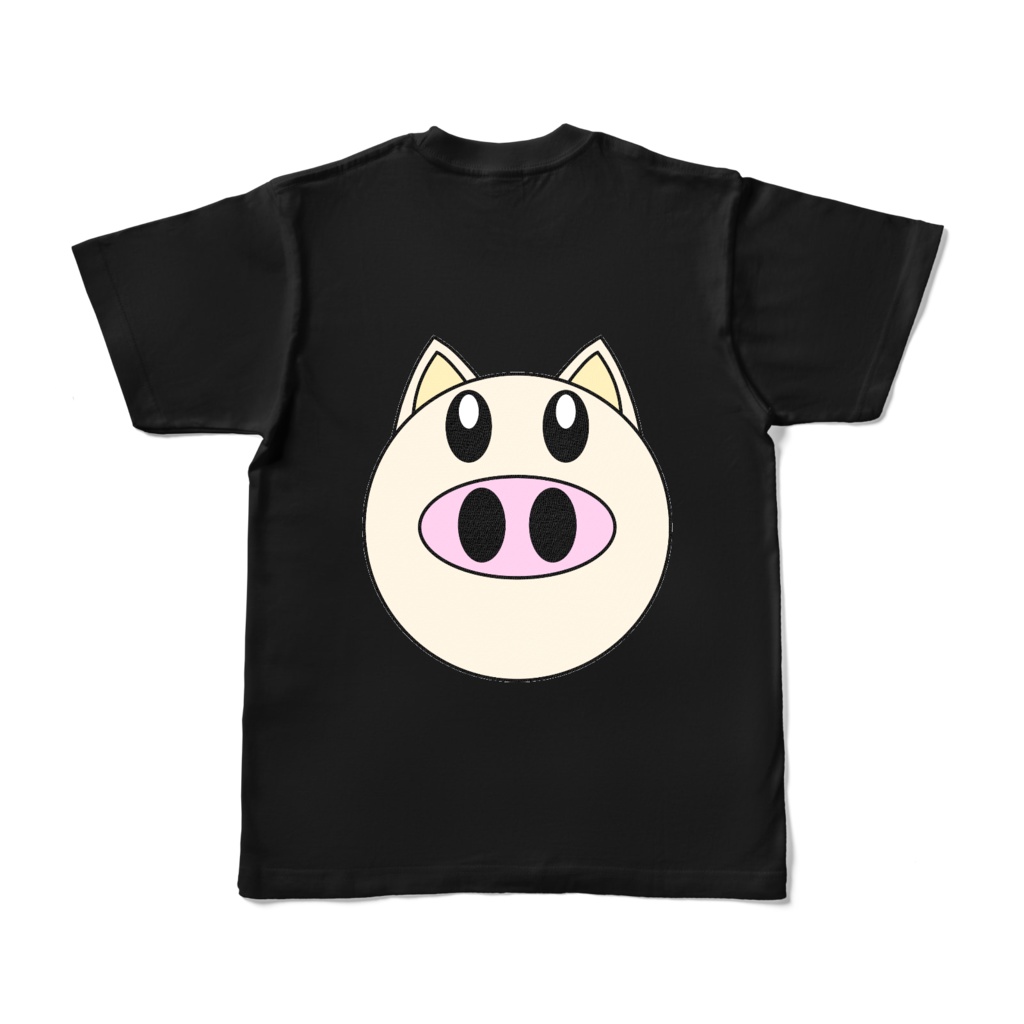 豚 カラーTシャツ