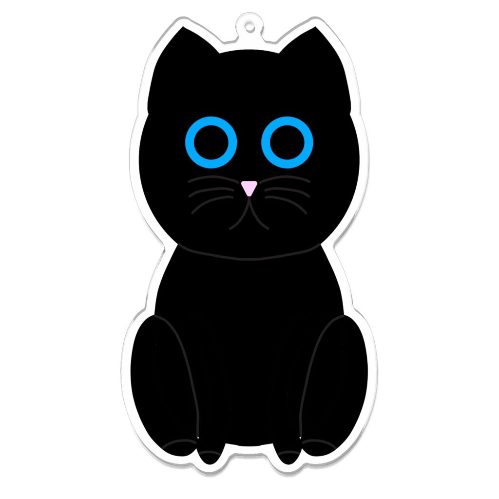 黒猫 アクリルキーホルダー
