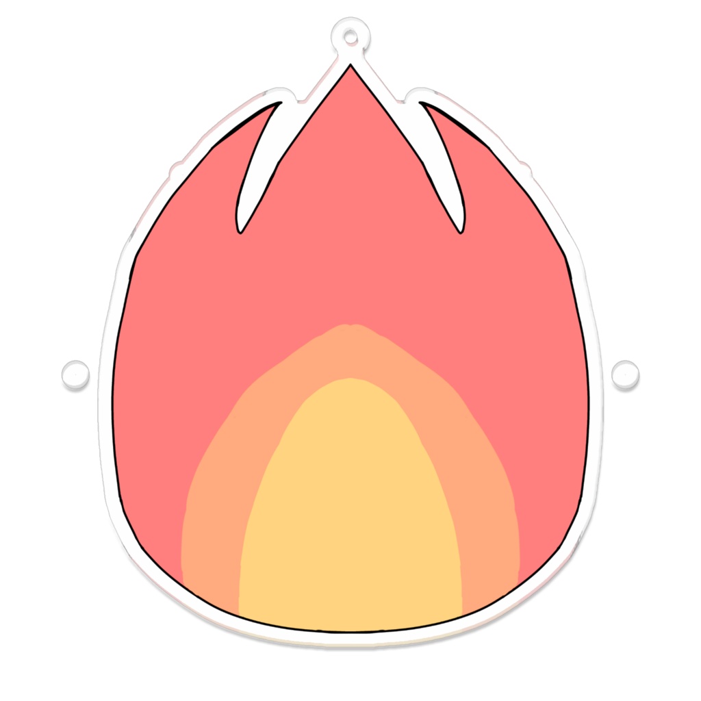 ほのお アクリルキーホルダー