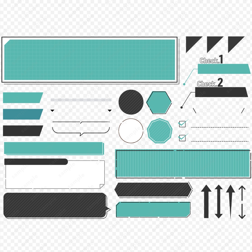 シンプルなデザインあしらいフレームセット ブルー