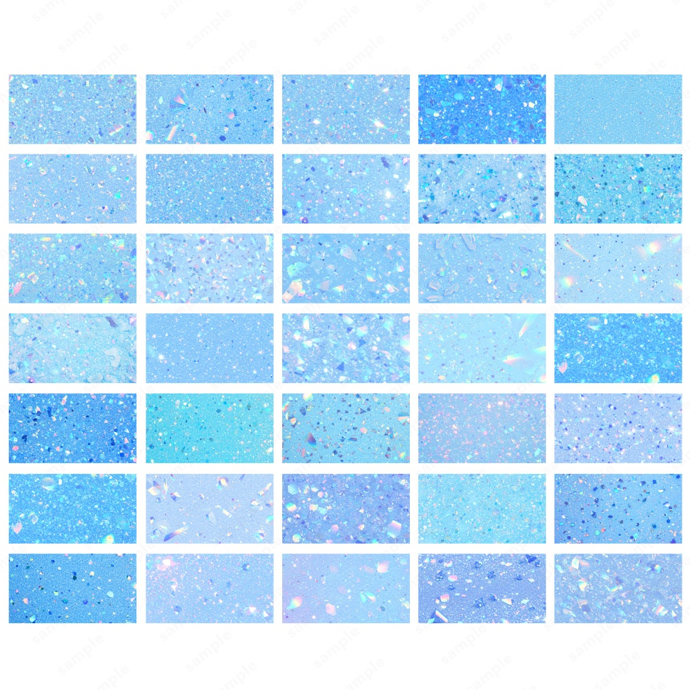 【背景素材】ブルーの輝くラメのおしゃれなグリッターテクスチャ100枚セット