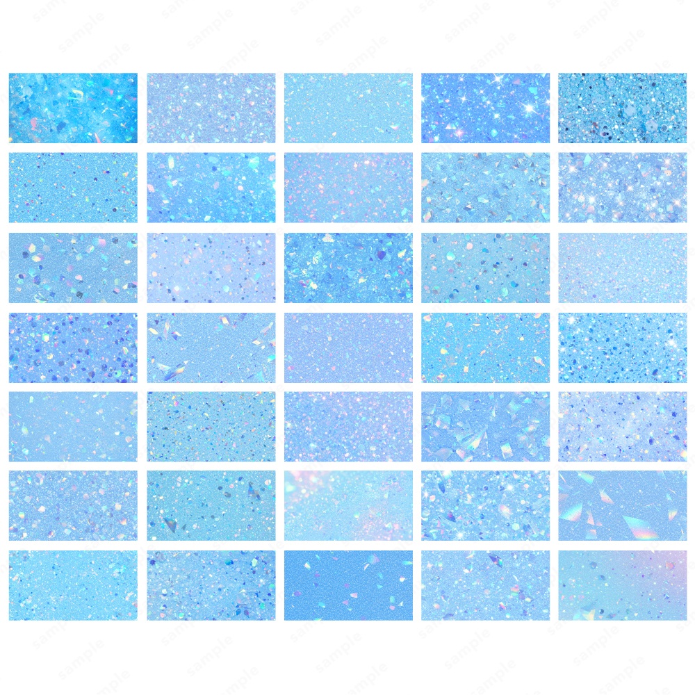 【背景素材】ブルーの輝くラメのおしゃれなグリッターテクスチャ100枚セット