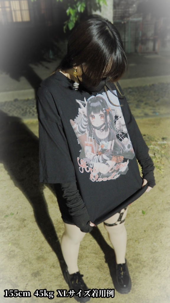 血液みたいなじゅーす ビッグシルエットTシャツ