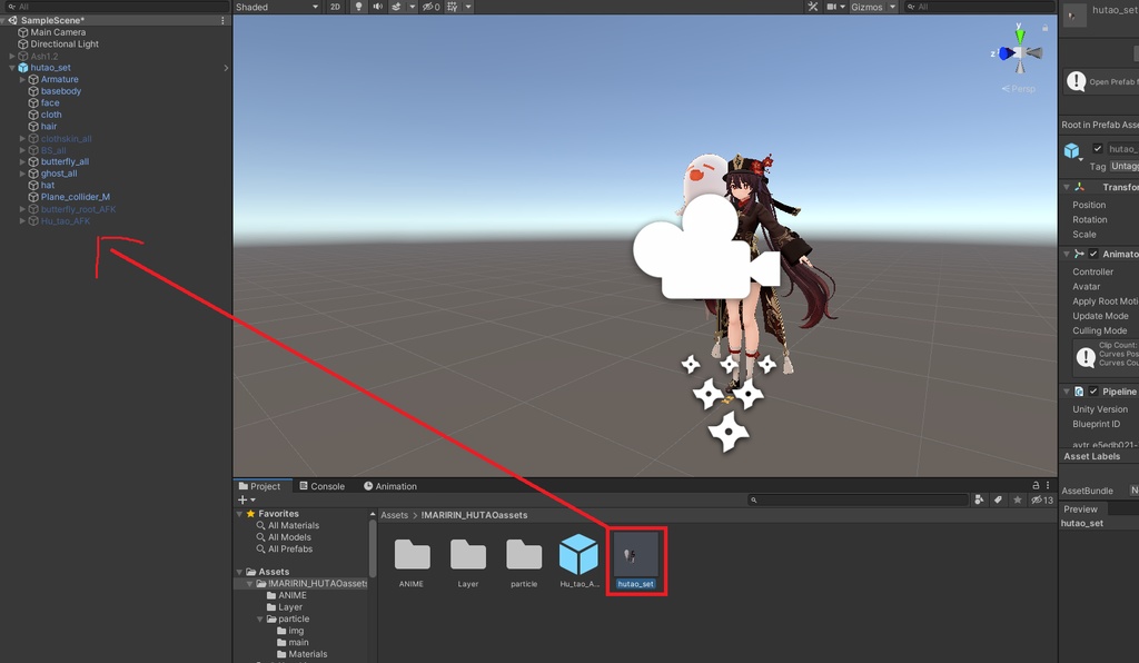 胡桃 AFK motion / (Hu tao) vrc afk motion