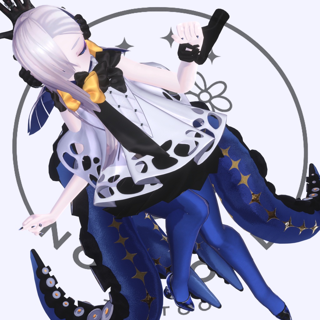 【アハトナハト 用】🌙Halo Sigil Tattoo #Noirtone