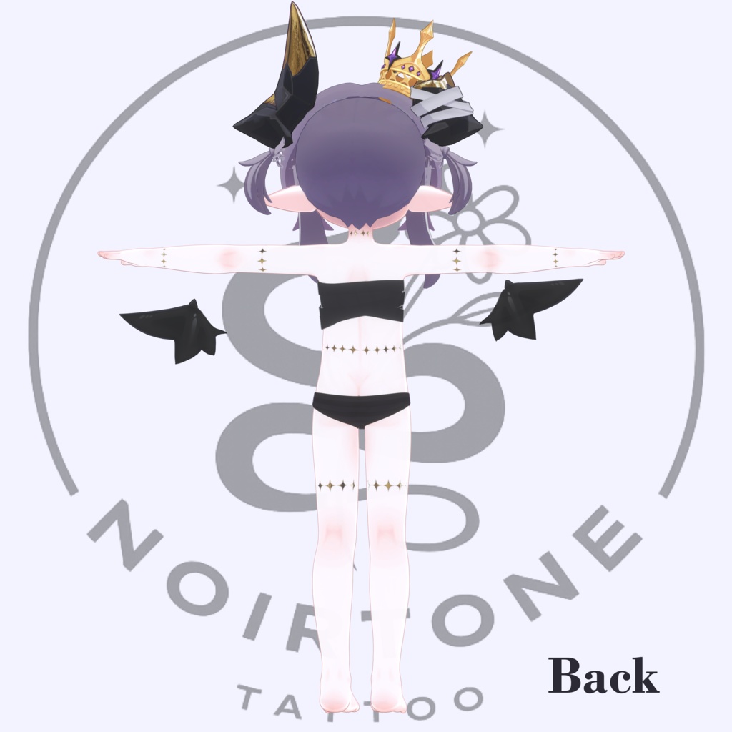 【メルヴィ 用】🌙Halo Sigil Tattoo #Noirtone