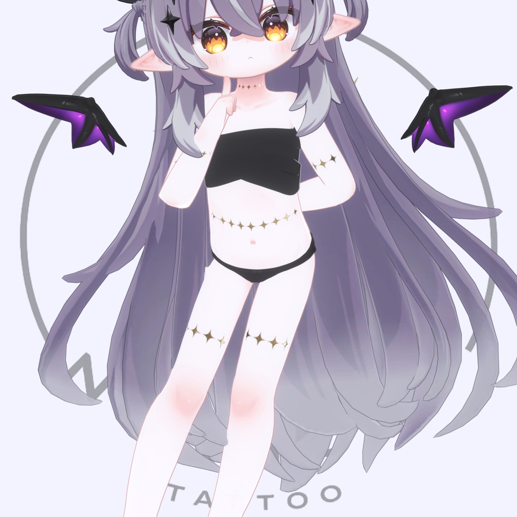 【メルヴィ 用】🌙Halo Sigil Tattoo #Noirtone