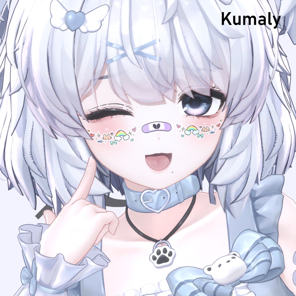 【24時間限定無料】🍬 Candy Internet Face Sticker #Noirtone