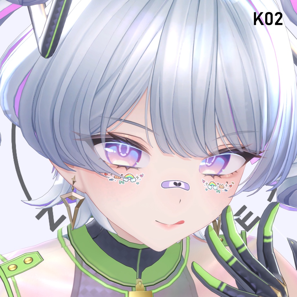 【24時間限定無料】🍬 Candy Internet Face Sticker #Noirtone
