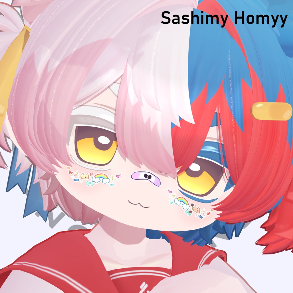 【24時間限定無料】🍬 Candy Internet Face Sticker #Noirtone